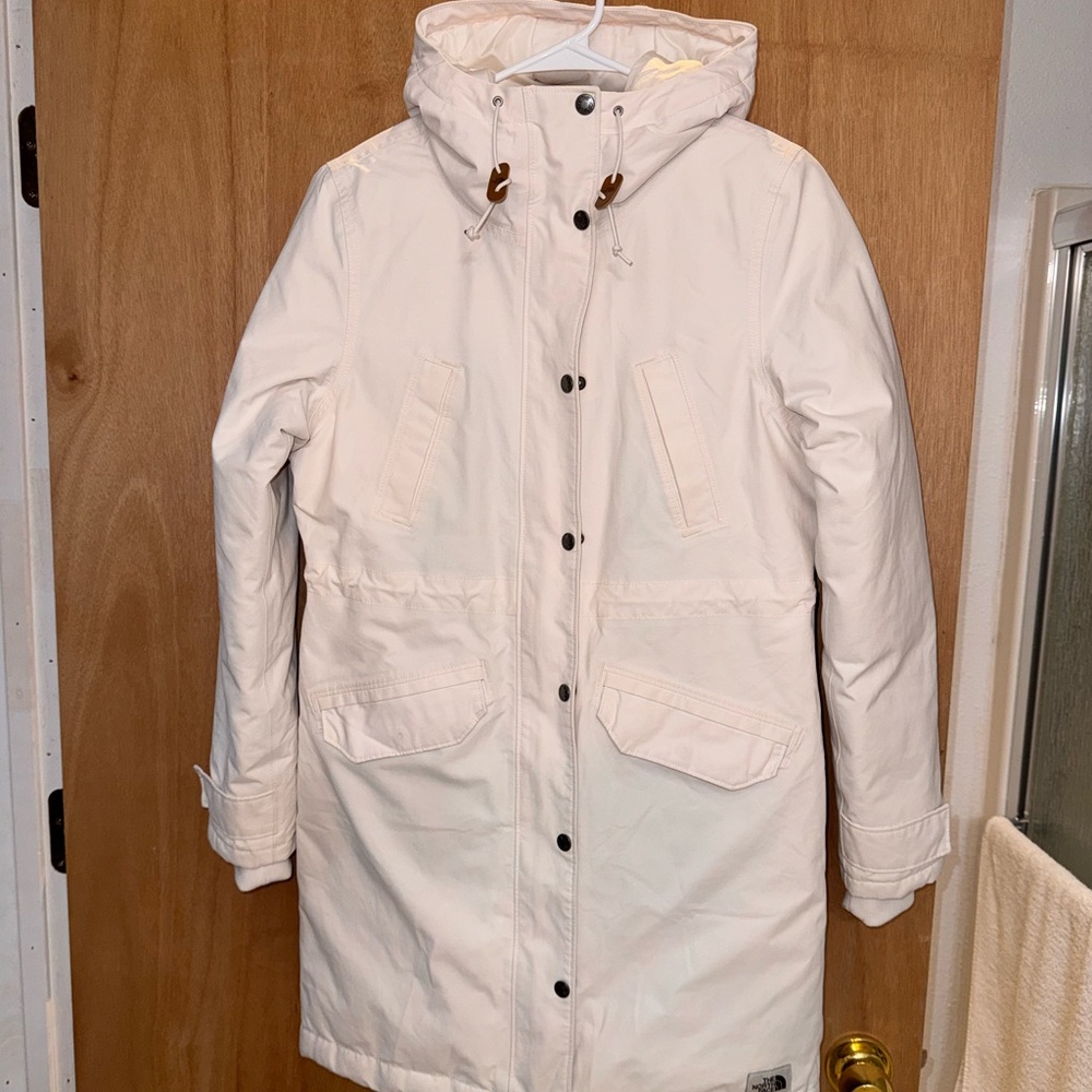 The North Face Cream Hooded Jacket